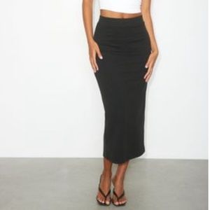 Dynamite Maxi Tube Knit Skirt.  Black.  Size M